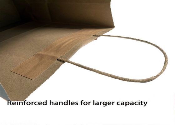 FSC Flat Bottom Pantone CMYK Recycled Paper Shopping Bags